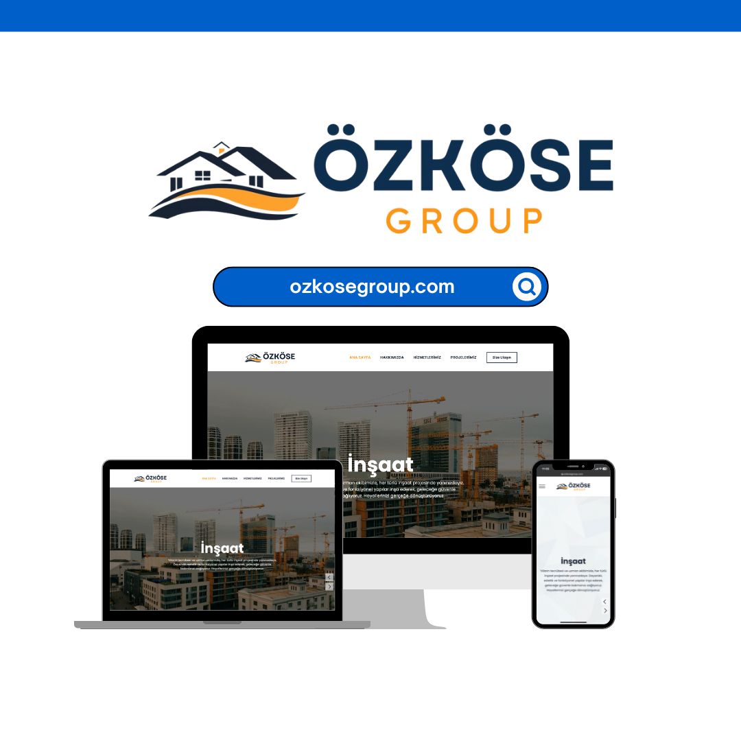 Özköse Group Website Projesi
